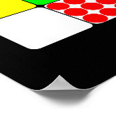 Tour de France Jerseys 3 Black Poster (Ecke)