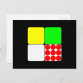 Tour de France Jerseys 3 Black Postkarte (Vorne/Hinten)