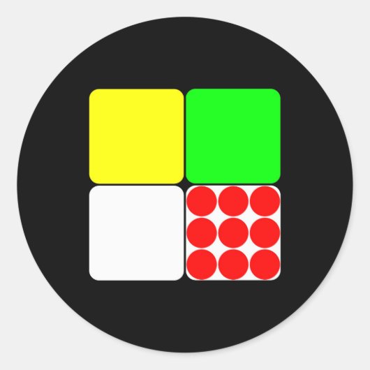 Tour de France Jerseys 3 Black Runder Aufkleber (Vorderseite)