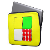 Tour de France Jerseys 3 Yellow Laptopschutzhülle (Vorderseite Links)