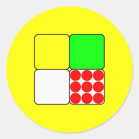 Tour de France Jerseys 3 Yellow Runder Aufkleber (Vorderseite)