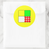 Tour de France Jerseys 3 Yellow Runder Aufkleber (Tasche)