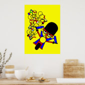 Tour de France Motorradunfall in Rider Poster (Küche)