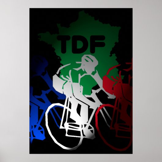 Tour de France Radfahrplakat Poster (Vorne)