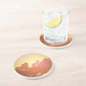 Tour de France-Sonnenuntergang Getränkeuntersetzer (Seite)