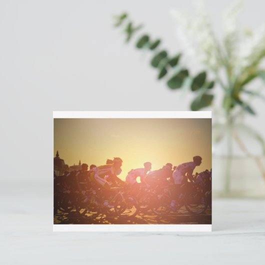 Tour De France Sunset Postkarte (Stehend Vorderseite)