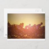 Tour De France Sunset Postkarte (Vorne/Hinten)