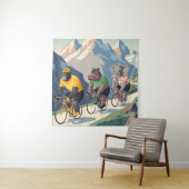 Tour de France WPA styled canvas print Wandteppich (Beispiel)