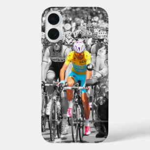 Tour de France Yellow Jersey Peloton Radrennen iPhone 16 Plus Hülle