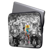 Tour de France Yellow Jersey Peloton Radrennen Laptopschutzhülle (Vorderseite Links)