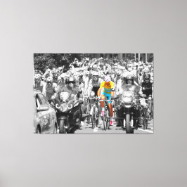 Tour de France Yellow Jersey Peloton Radrennen Leinwanddruck