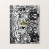 Tour de France Yellow Jersey Peloton Radrennen Puzzle (Vertikal)