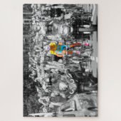 Tour de France Yellow Jersey Peloton Radrennen Puzzle (Vertikal)