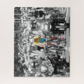 Tour de France Yellow Jersey Peloton Radrennen Puzzle (Vertikal)