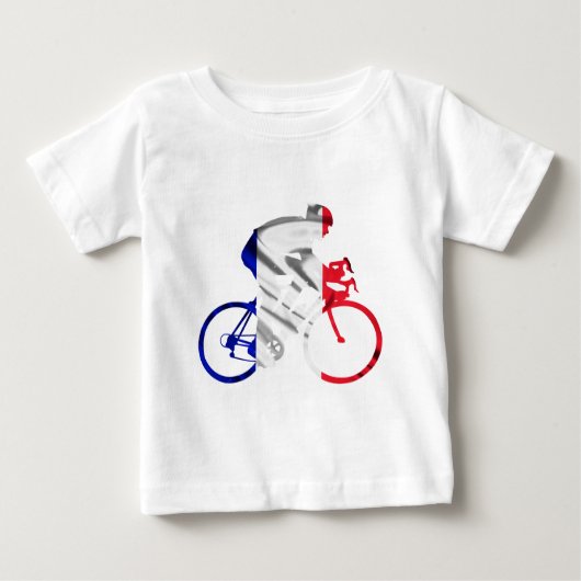 Tour- de Franceradfahrer Baby T-shirt (Vorderseite)