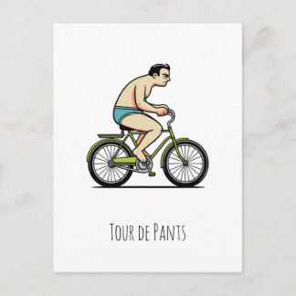 Tour de pants postkarte