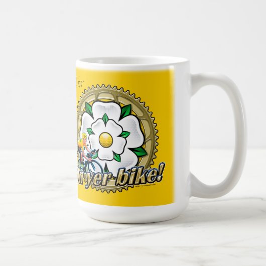 Tour de Yorkshire 2018 Kaffeemaschine "On yer Bike Kaffeetasse (Rechts)