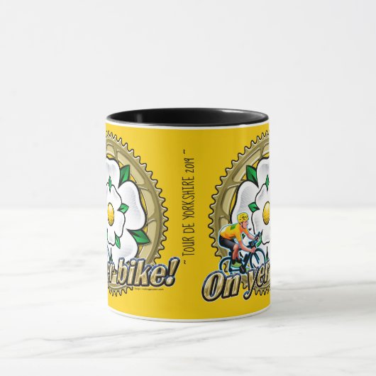 Tour de Yorkshire 2019 Tasse "On yer Bike" (Zentrum)