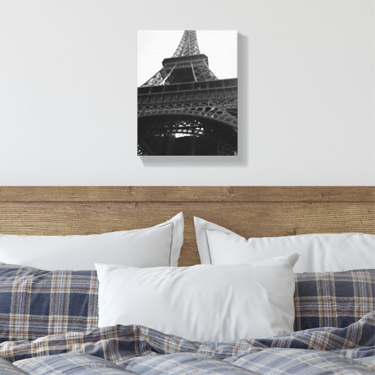 Tour d'Eiffel Print auf ummantelte Canvas Leinwanddruck (Insitu (Schlafzimmer))