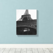 Tour d'Eiffel Print auf ummantelte Canvas Leinwanddruck (Insitu (Holzboden))