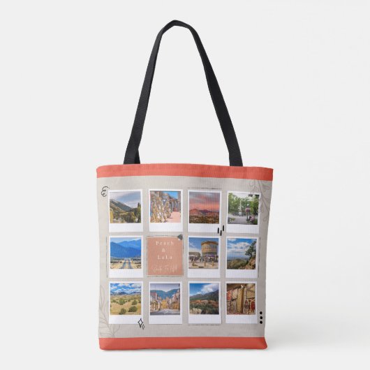 Tour des Santa Fe Logo Tote Tasche (Rückseite)