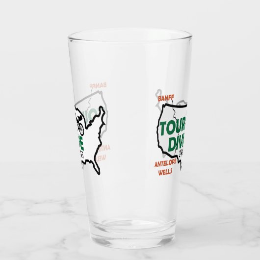 Tour Divide USA Logo Pint Glas (Links)