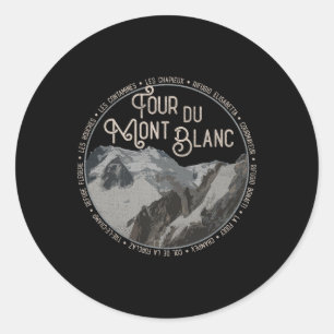 Tour Du Mont Blanc Ausrüstung Europäischer Wanderw Runder Aufkleber