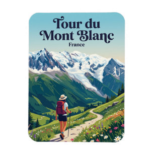 Tour du Mont Blanc Frankreich Magnet