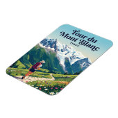 Tour du Mont Blanc Frankreich Magnet (Linke Seite)