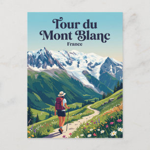 Tour du Mont Blanc Frankreich Postkarte