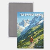 Tour du Mont Blanc Magnet (Vorderseite/Rückseite)