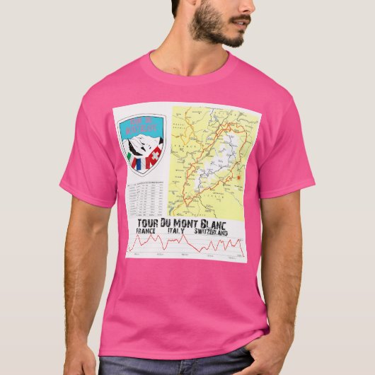 Tour Du Mont Blanc T-Shirt (Vorderseite)