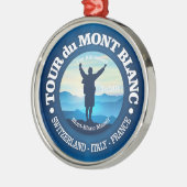 Tour du Mont Blanc (V) Ornament Aus Metall (Links)