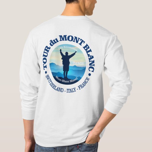 Tour du Mont Blanc (V) T-Shirt (Rückseite)