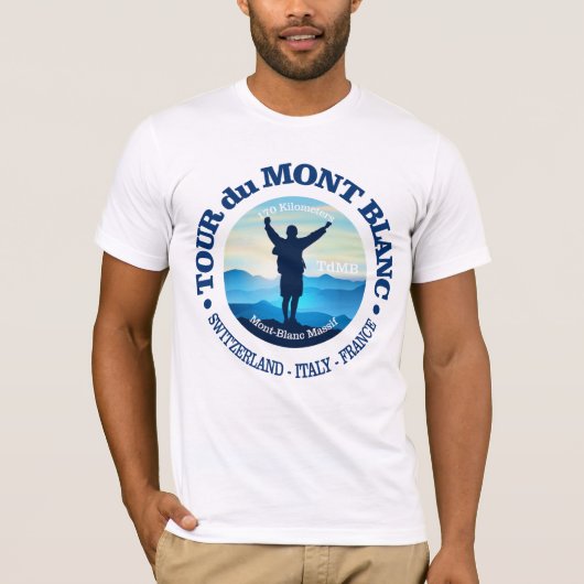 Tour du Mont Blanc (V) T-Shirt (Vorderseite)