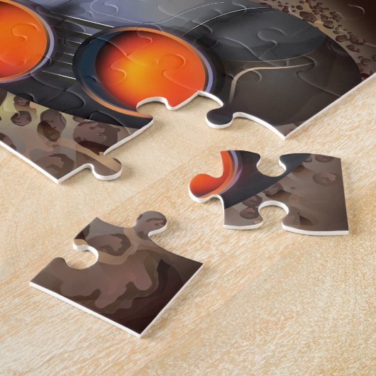 Tour durch die Ringe des Uranus-Reiseplakats Puzzle (Seite)