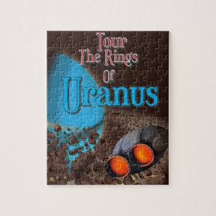 Tour durch die Ringe des Uranus-Reiseplakats Puzzle