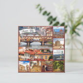 Tour durch Florenz, Italien Karte (Stehend Vorderseite)