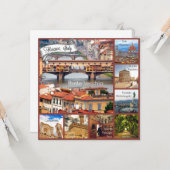 Tour durch Florenz, Italien Karte (Vorderseite/Rückseite Beispiel)