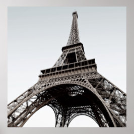 Tour Eiffel Black & White Poster