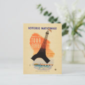 Tour Eiffel loterie nationale Postkarte (Stehend Vorderseite)