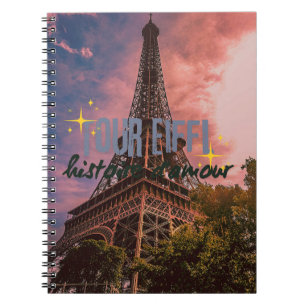 Tour Eiffel Notebook - Pariser Romance in Paris Notizblock