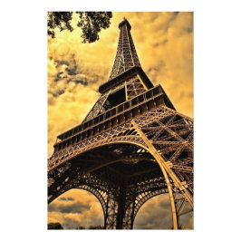 Tour Eiffel Paris Frankreich Poster (Satin)