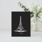 Tour Eiffel Paris Frankreich Postkarte (Stehend Vorderseite)