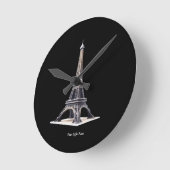 Tour Eiffel Paris Frankreich Runde Wanduhr (Winkel)