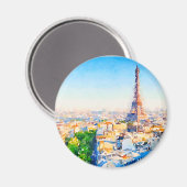 Tour Eiffel - Paris Magnet (Vorderseite/Rückseite)