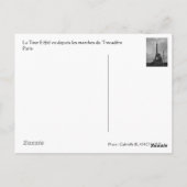 Tour Eiffel Postkarte (Rückseite)