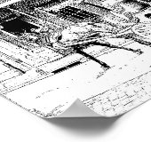 Tour Französisch Viertel — Kunstdrucken Poster (Ecke)