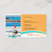 Tour Guide | Best Vacations Business Card Visitenkarte (Rückseite)
