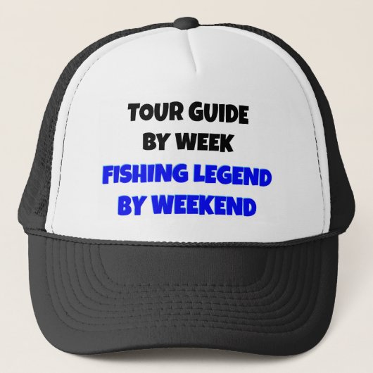 Tour Guide Fischen Legende Truckerkappe (Vorderseite)